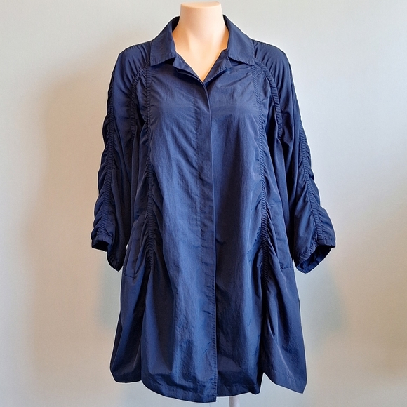 Korean made navy oversized jacket - Picture 1 of 8